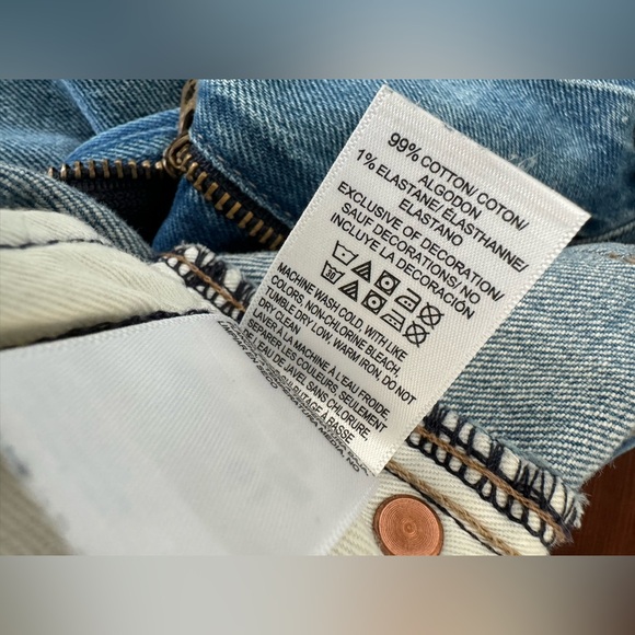 NWOT Embroidered Lucky Brand Mid Rise 
Boyfriend Floral Jeans, Sz 6 - Picture 10 of 12